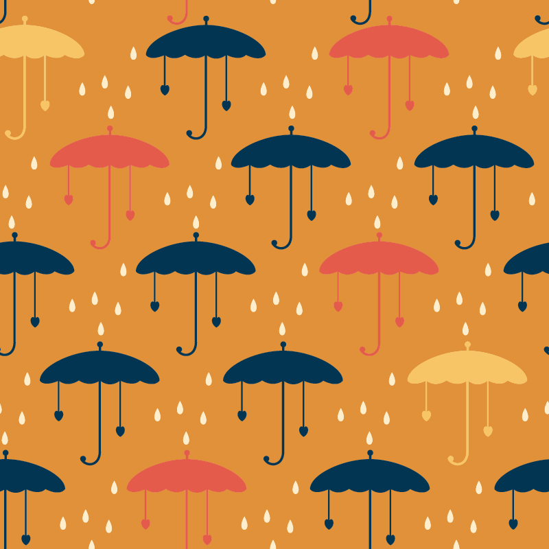 Umbrella pattern Photoshop brush