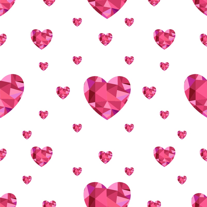 Love pattern with hearts Photoshop brush