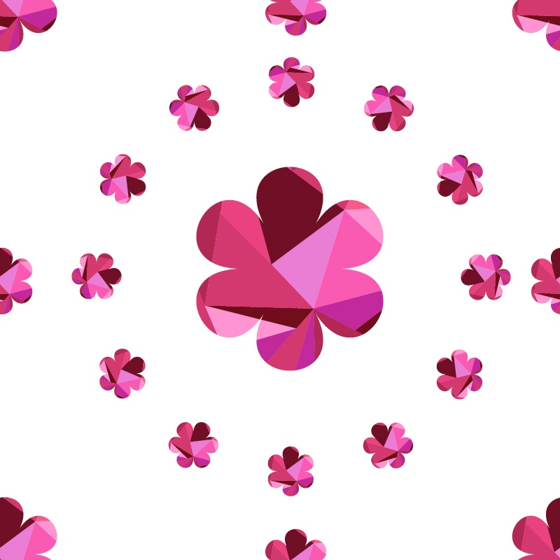 Flower pattern Photoshop brush