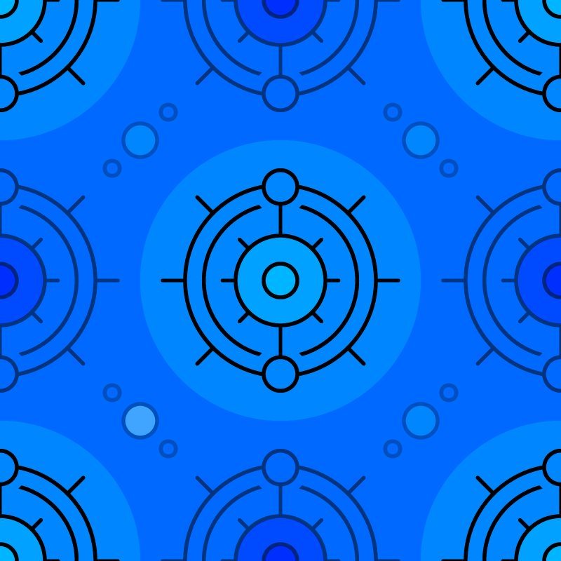 Blue Circles Pattern Photoshop brush
