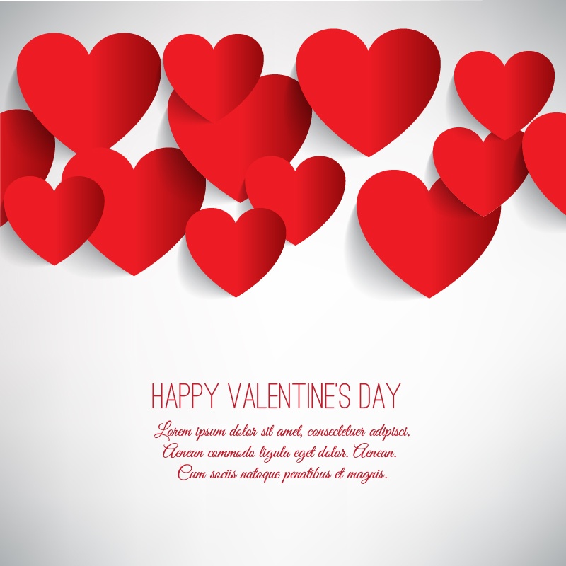 Happy Valentine's Day vector illustration Photoshop brush