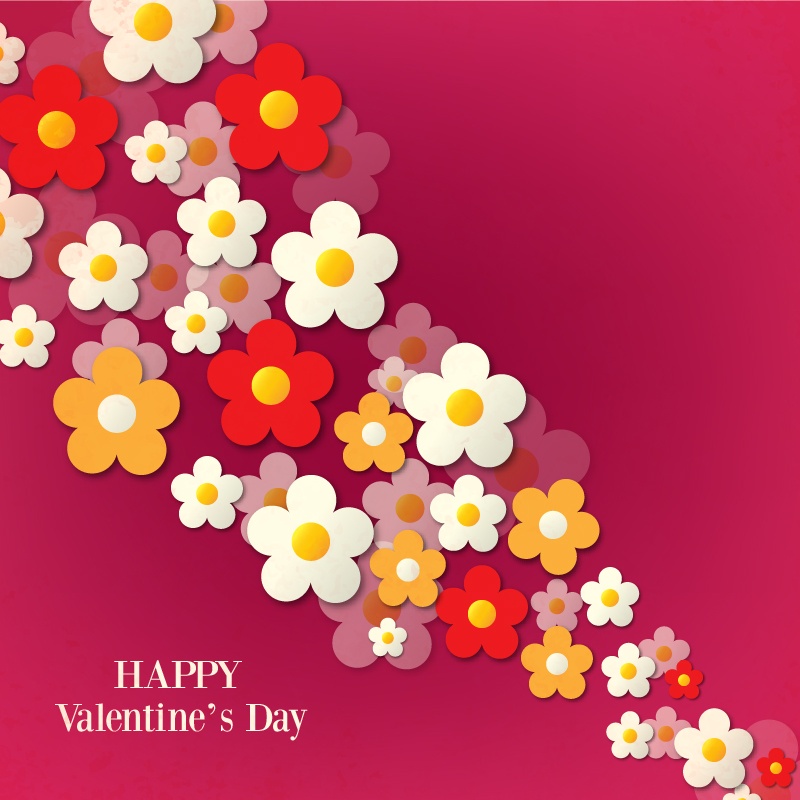 Happy Valentine's Day vector illustration Photoshop brush