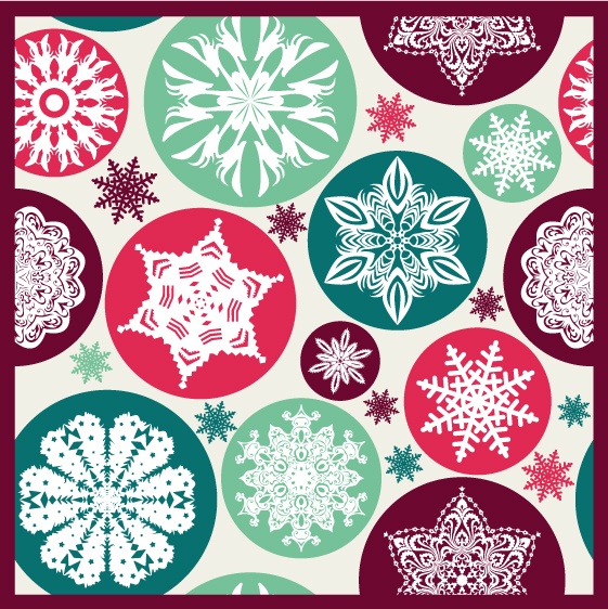 Christmas snowflake pattern. Photoshop brush
