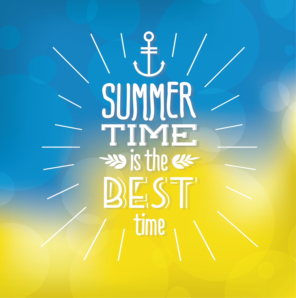 Summer background with text Photoshop brush