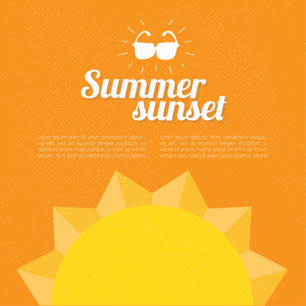 Summer background with text Photoshop brush