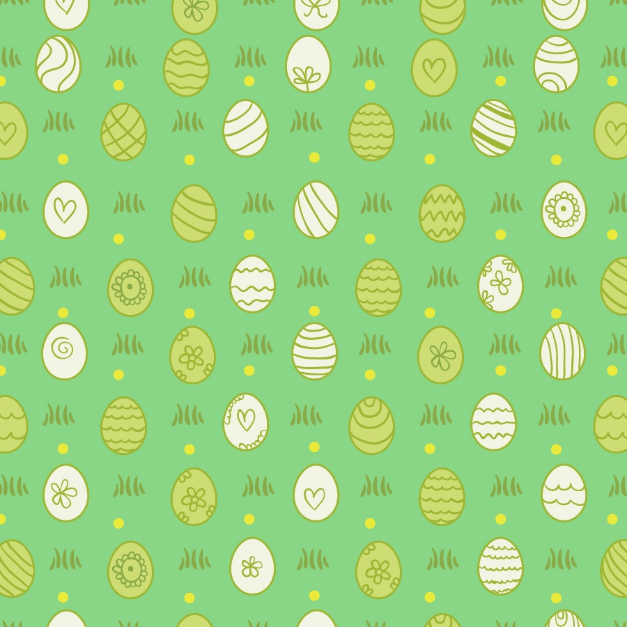 Easter pattern with eggs Photoshop brush