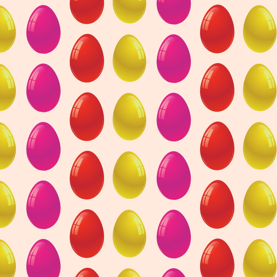 Easter pattern with eggs Photoshop brush