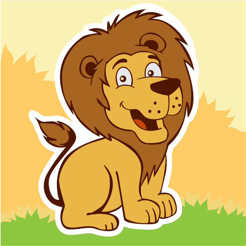 Smiling lion Photoshop brush