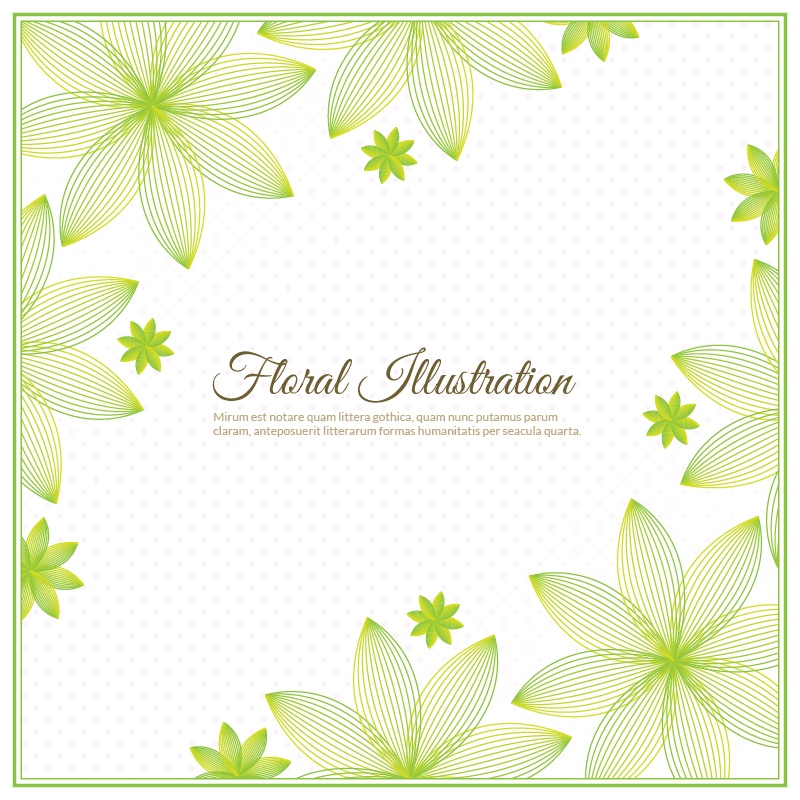 Floral background illustration  Photoshop brush