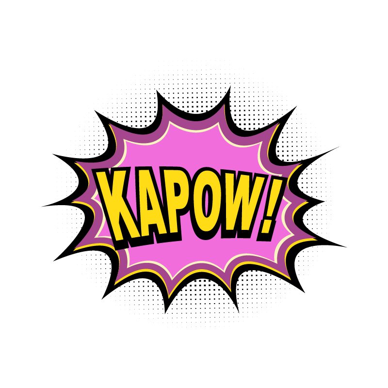 Comic Book Explosion, Kapow Photoshop brush