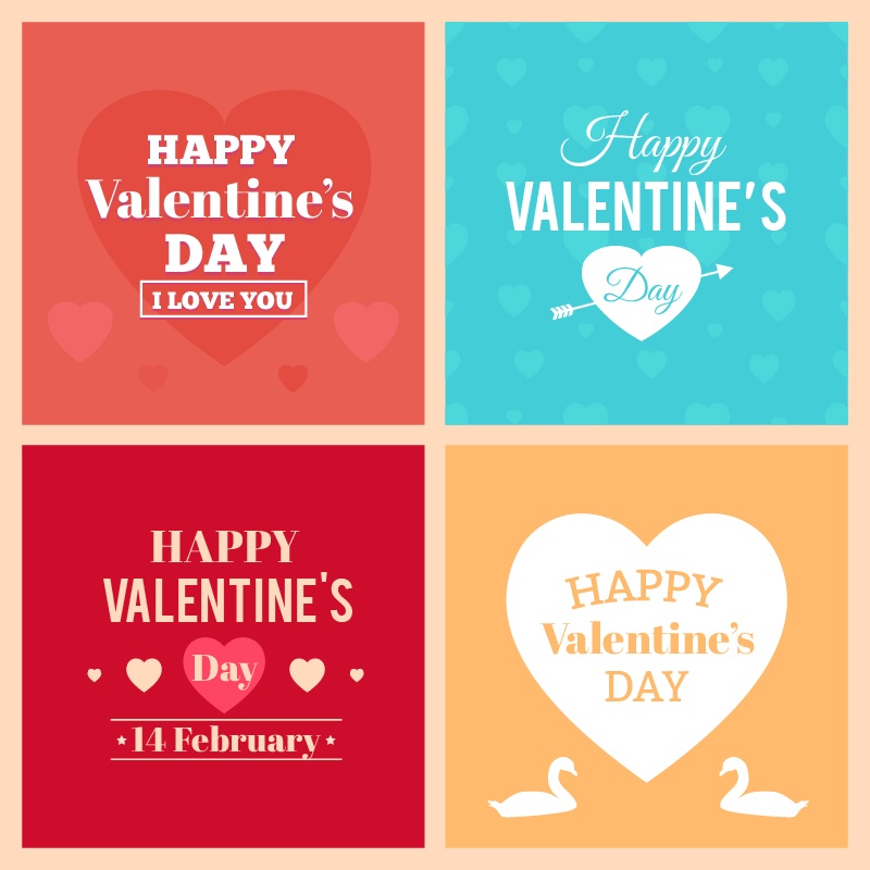Happy Valentine's Day Cards Photoshop brush