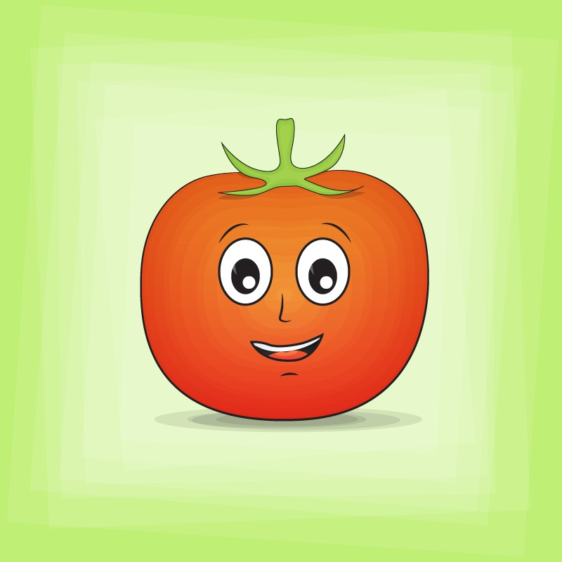 Tomato Cartoon Character Photoshop brush