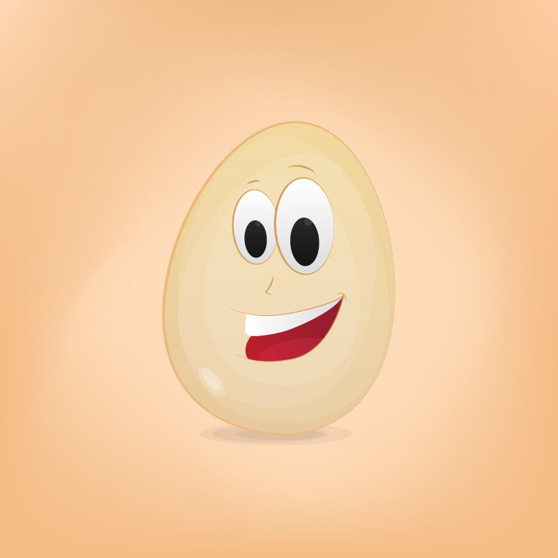 Egg Cartoon Character Photoshop brush