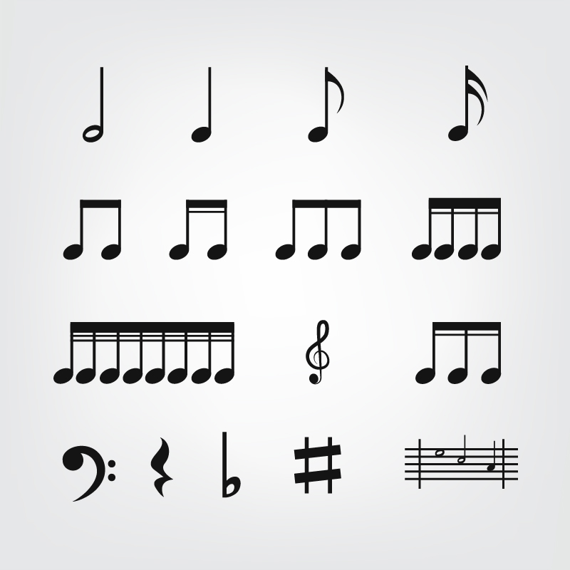 Vector Music Notes - Photoshop Vectors | Brushlovers.com Vector Music Notes - Photoshop Vectors | Brushlovers.com