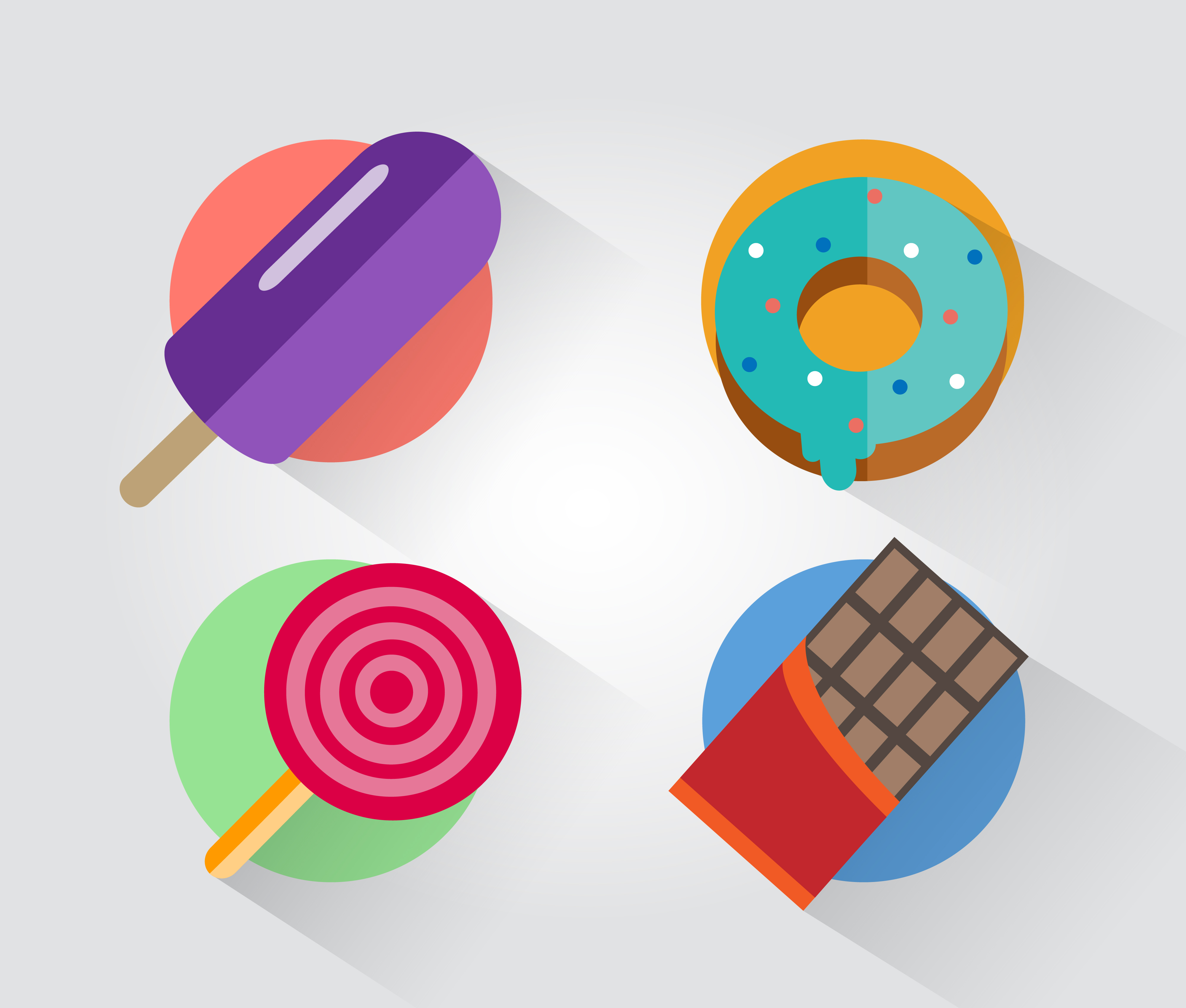 Food objects for design. Vector illustrations Photoshop brush