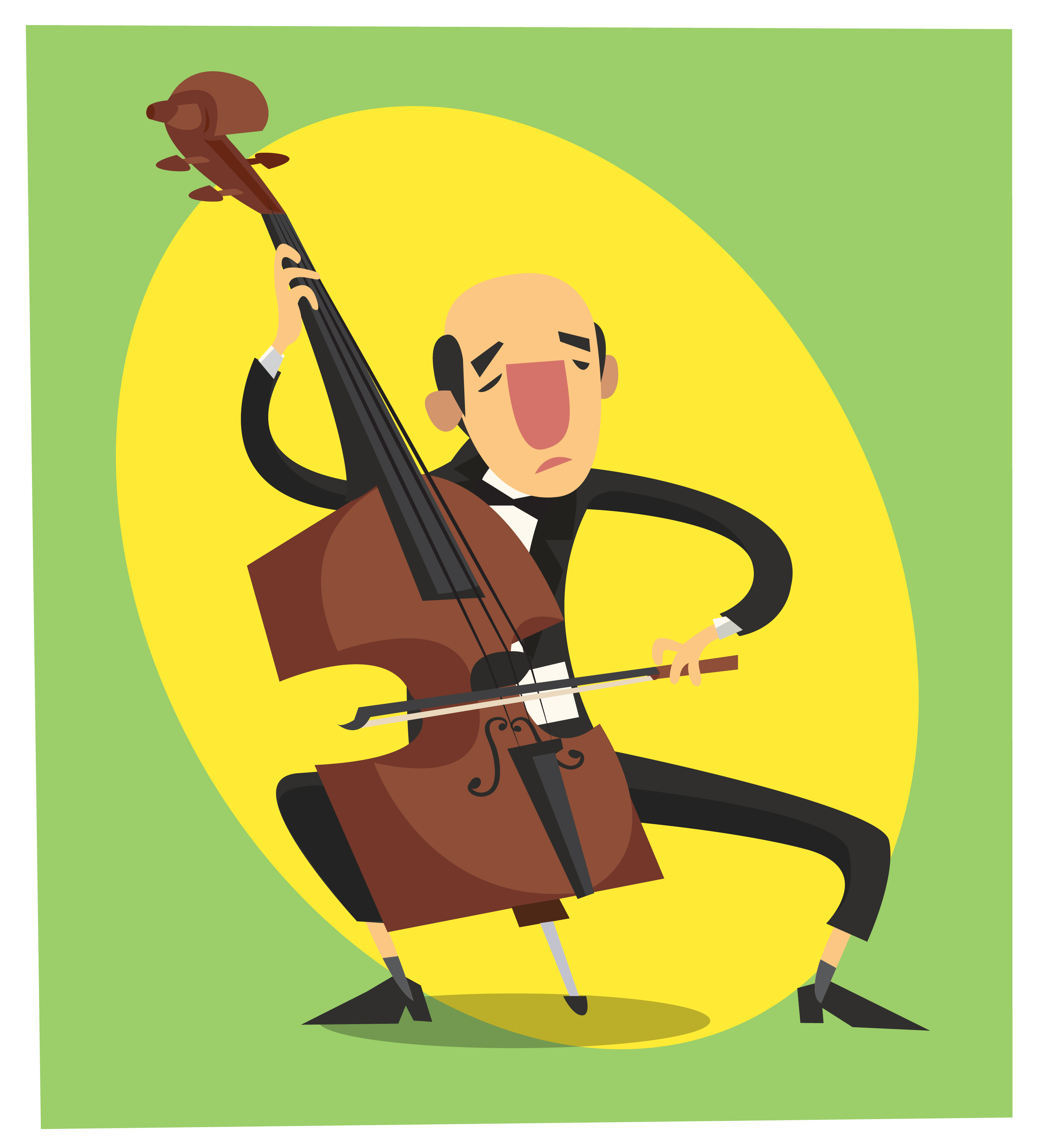 Music cartoon character vector illustration for design Photoshop brush