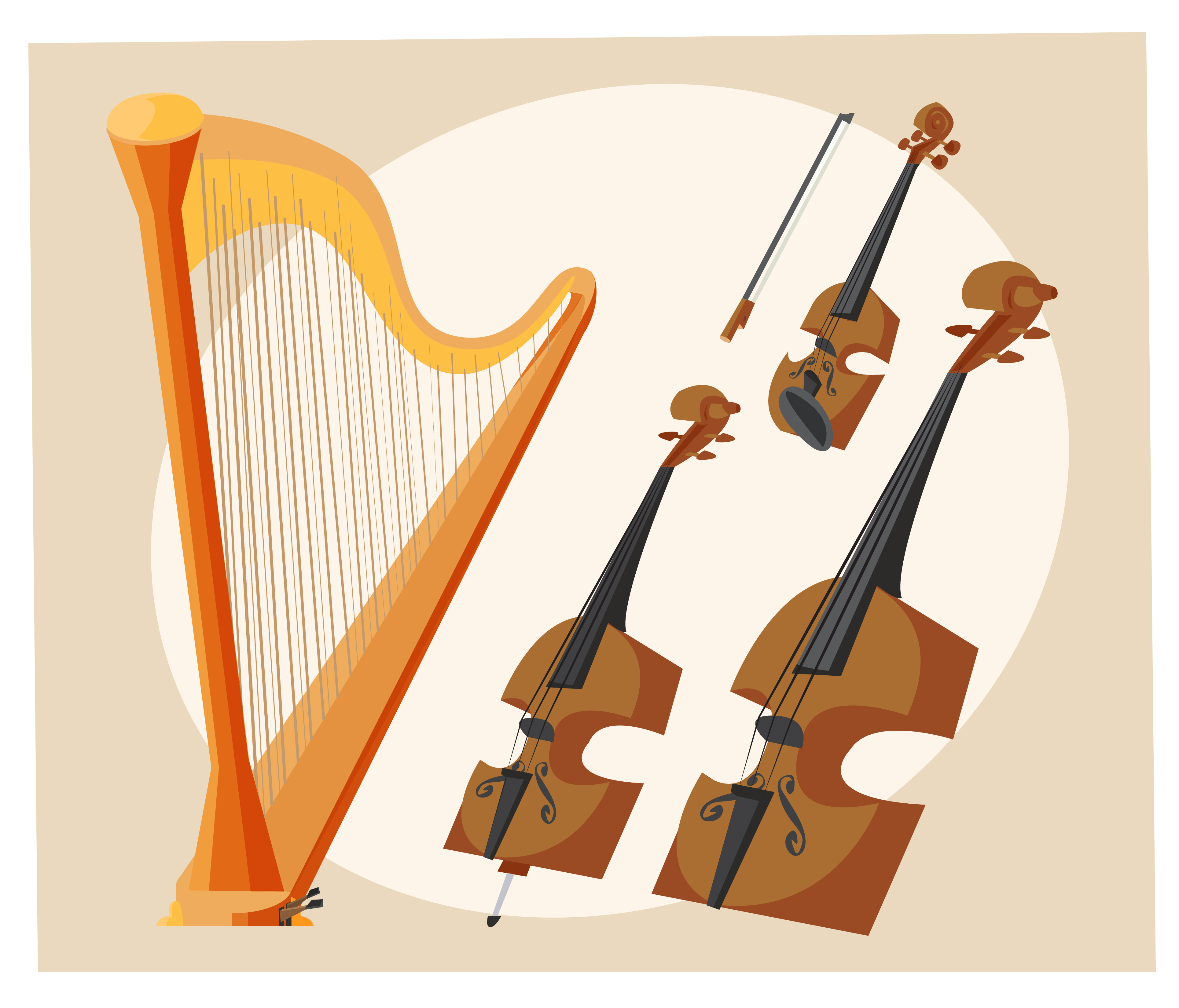 Music objects vector illustration for design Photoshop brush