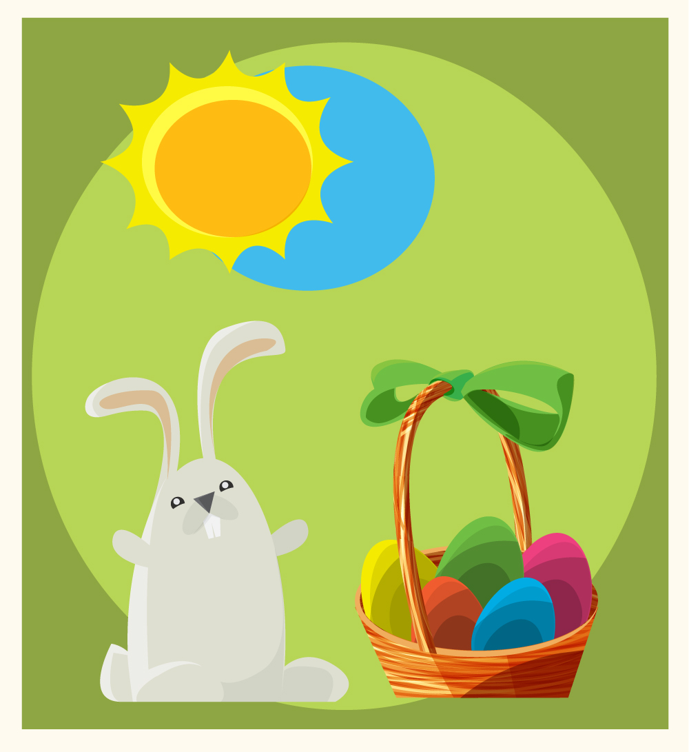Easter vector objects illustration Photoshop brush