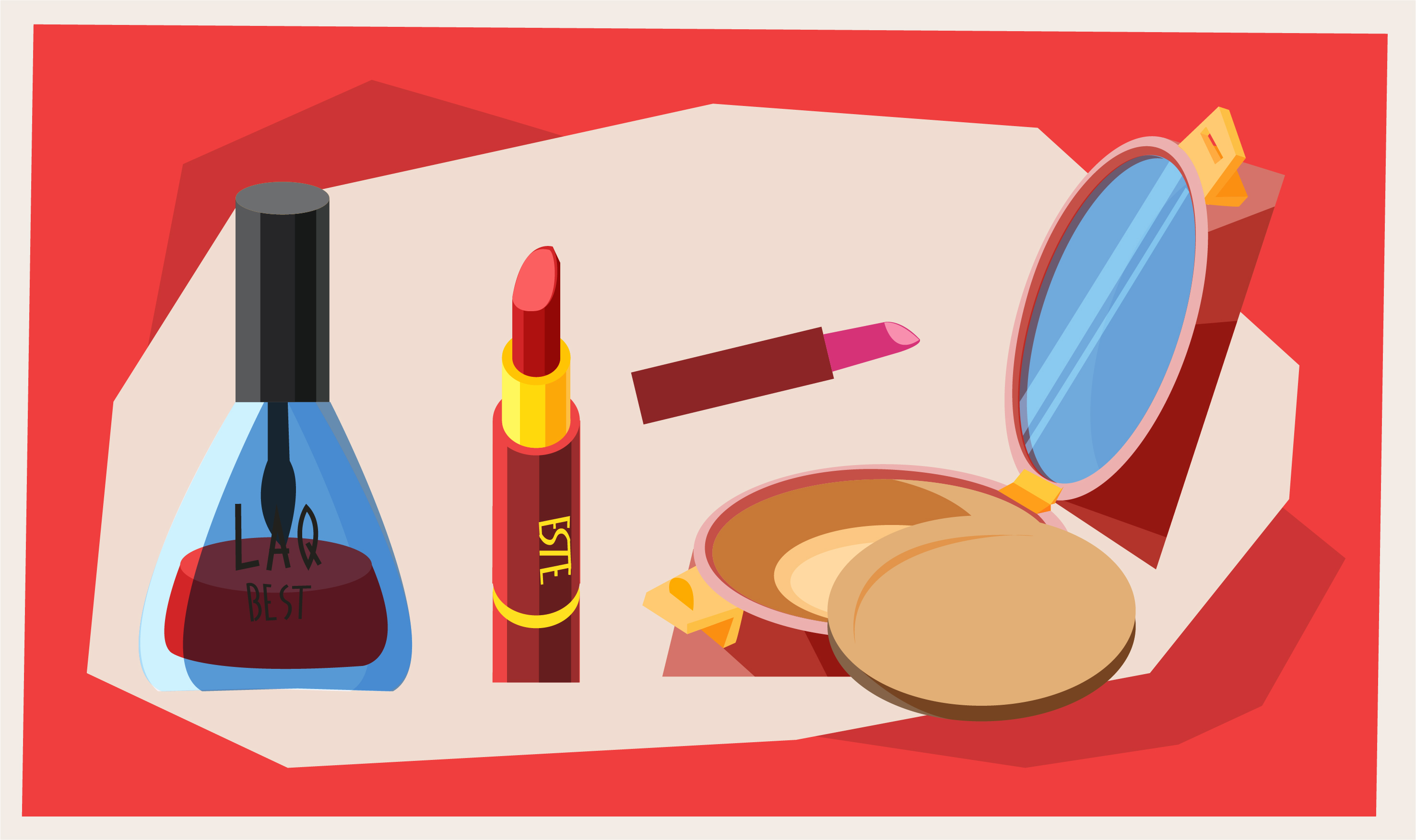 Beauty fashion objects vector illustration for design Photoshop brush
