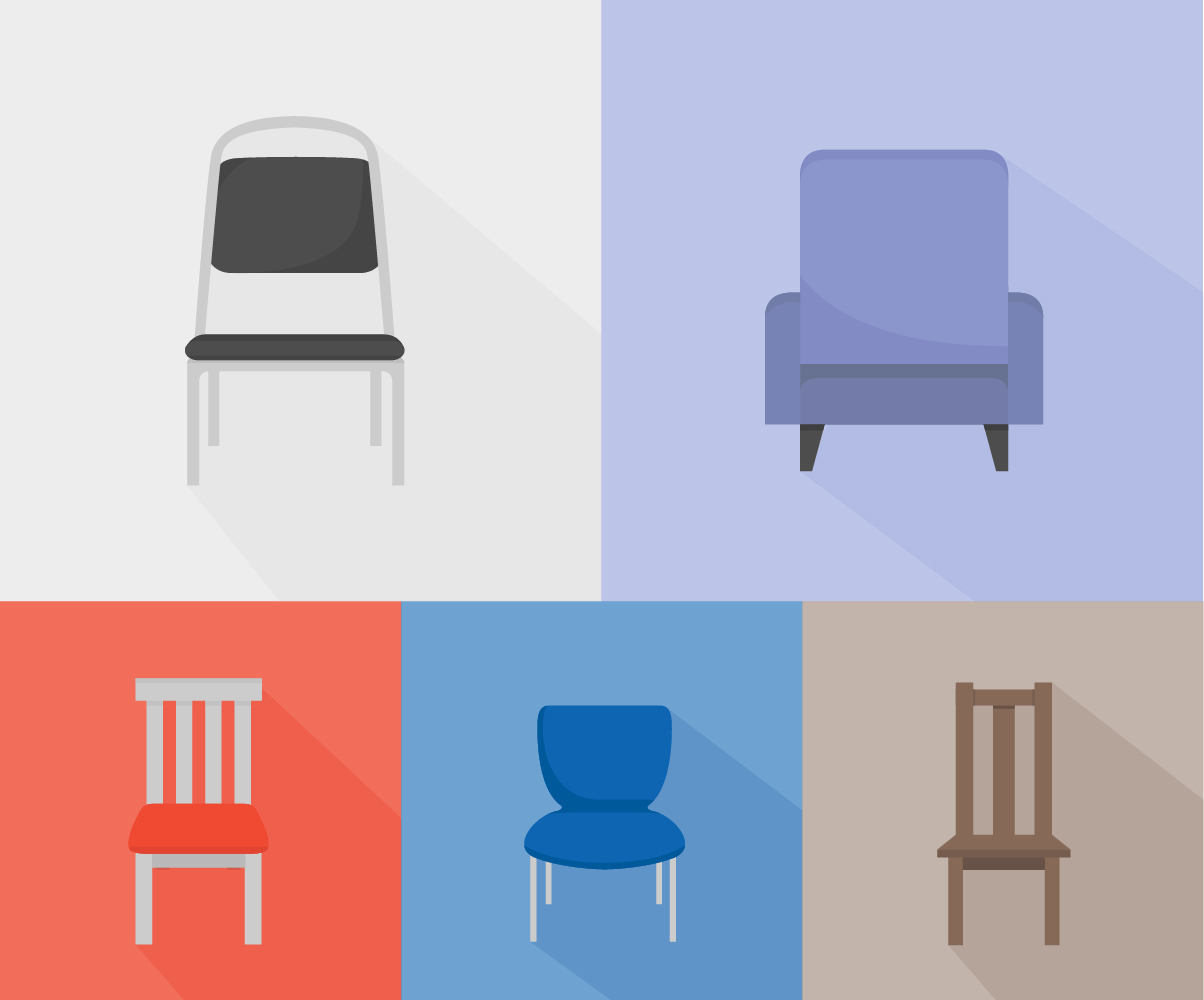 Chairs of different kinds Photoshop brush
