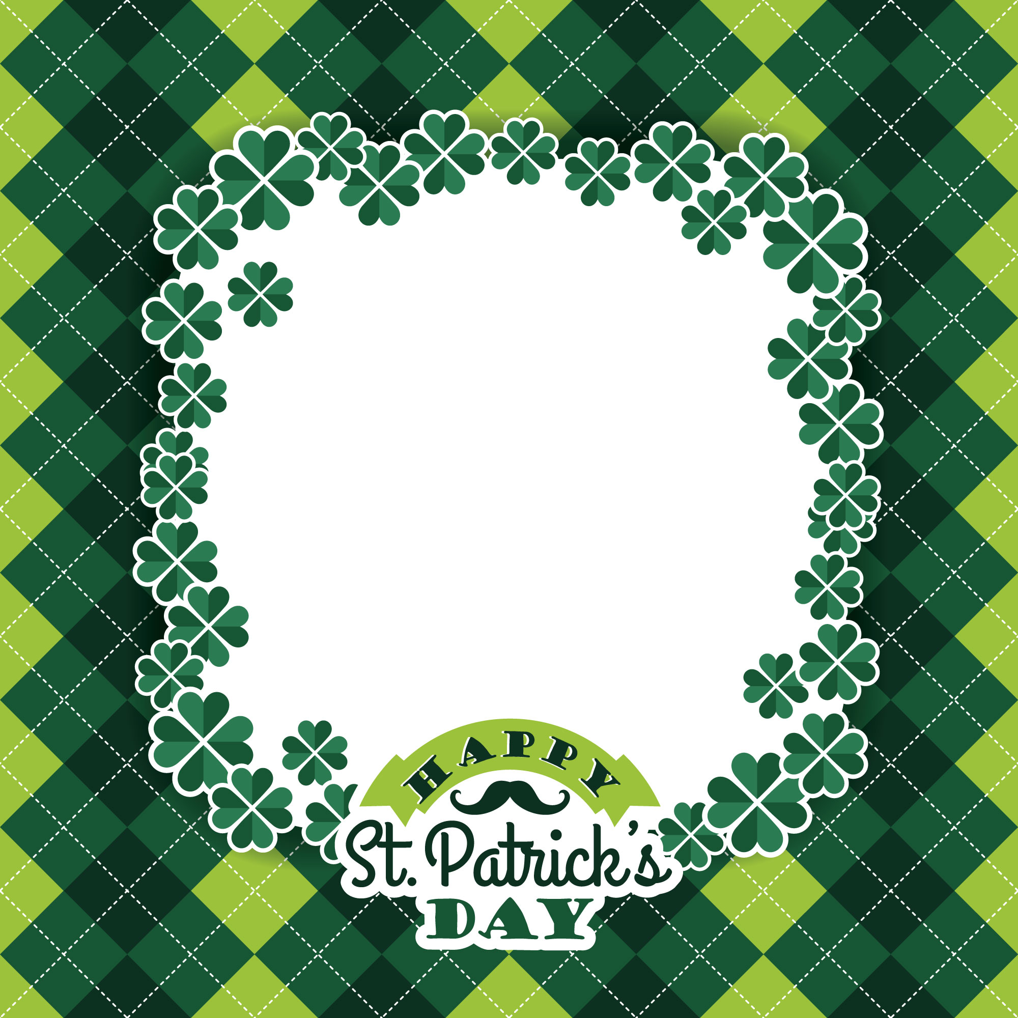 Saint Patricks Day baskground. Vector illustration Photoshop brush
