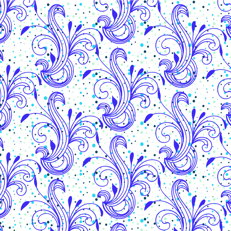 Doodle floral pattern Photoshop brush