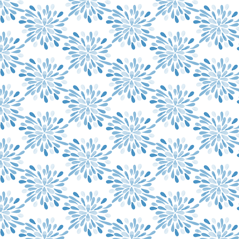 Watercolor floral pattern Photoshop brush