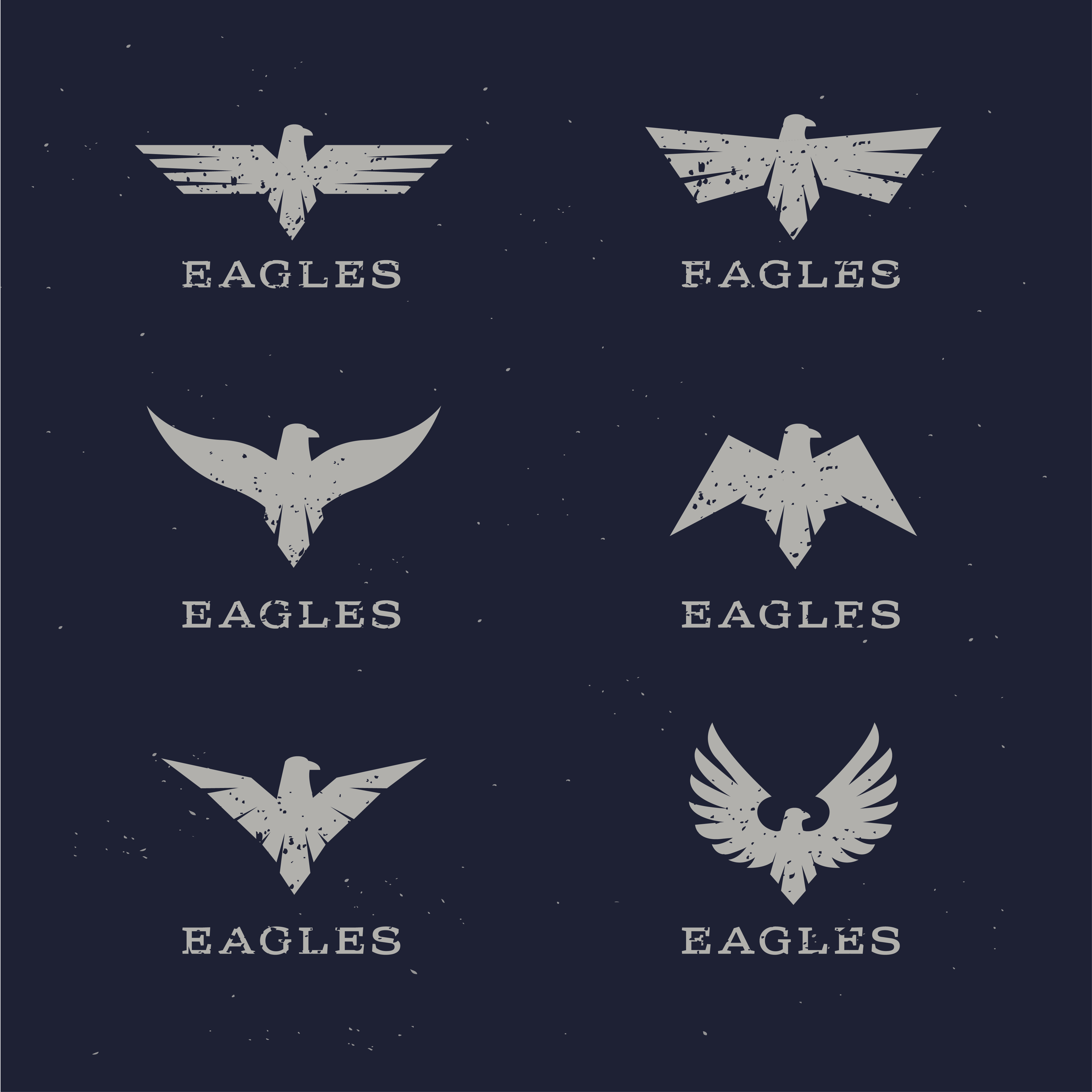 Stylish Eagle Icons Photoshop brush