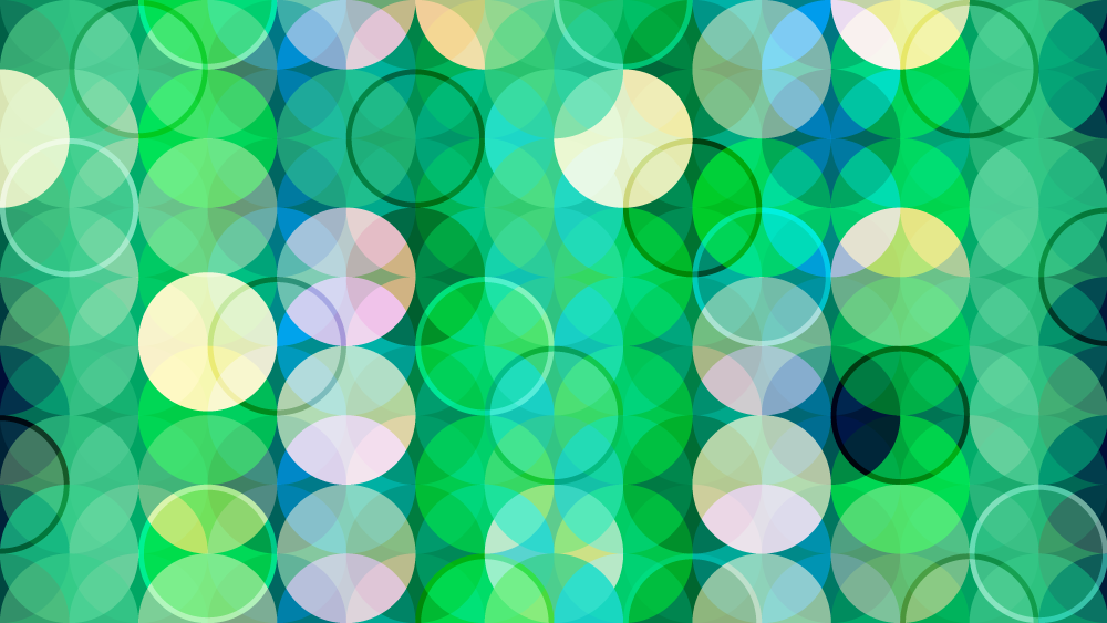 Green Abstract Circles Photoshop brush