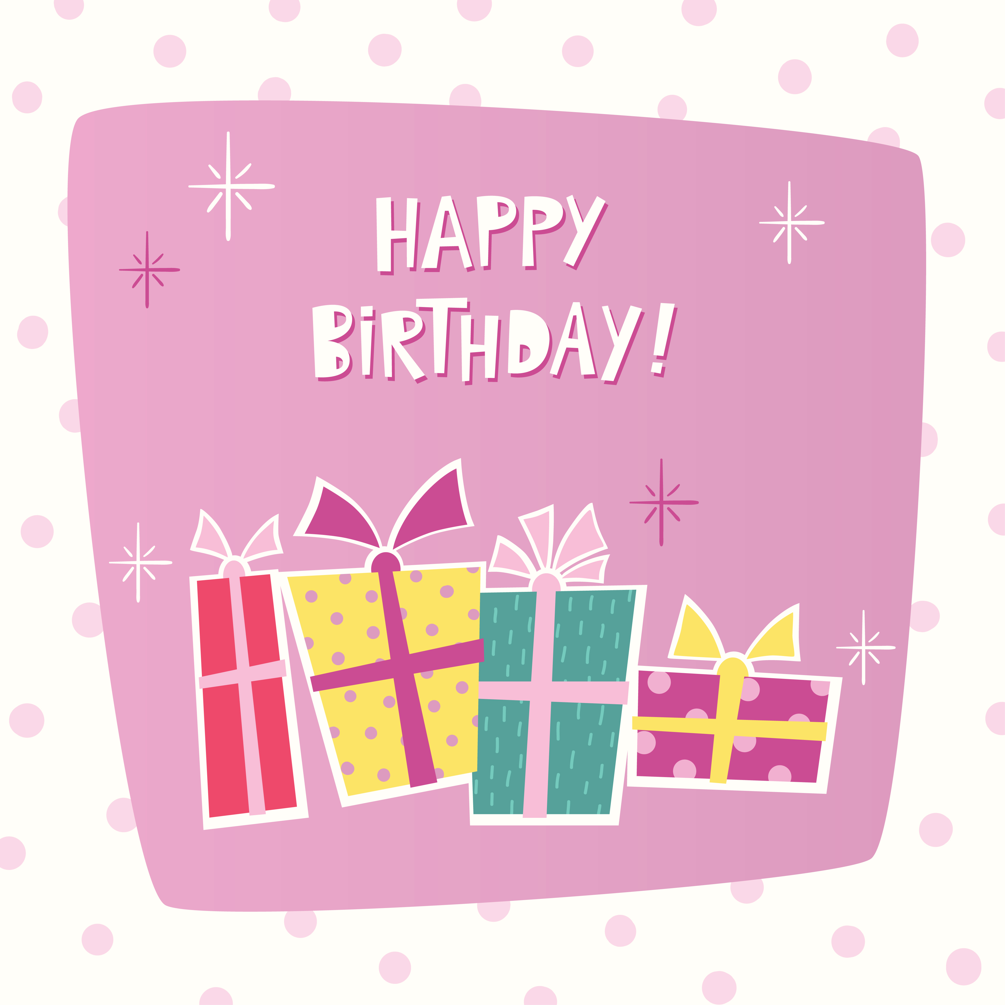 Happy Birthday card Photoshop brush