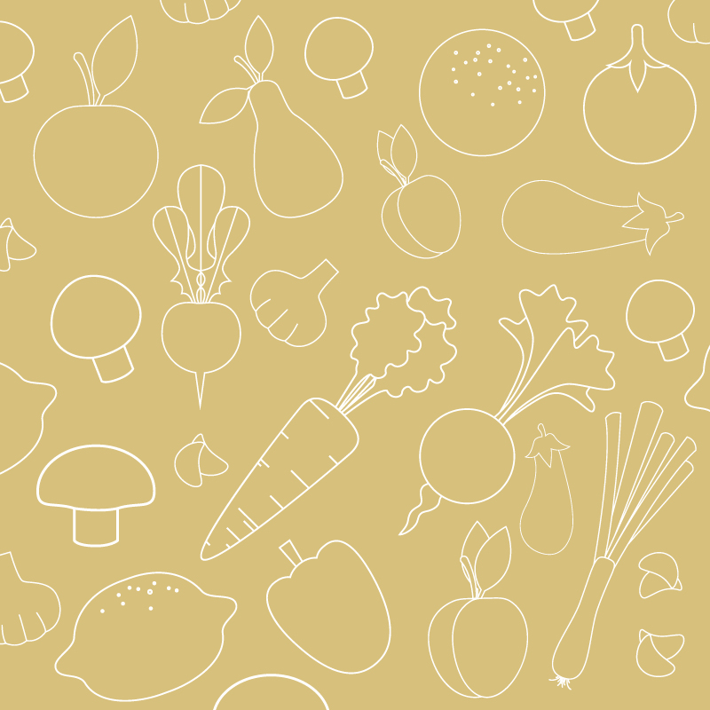 Seamless pattern with food vegetables elements Photoshop brush