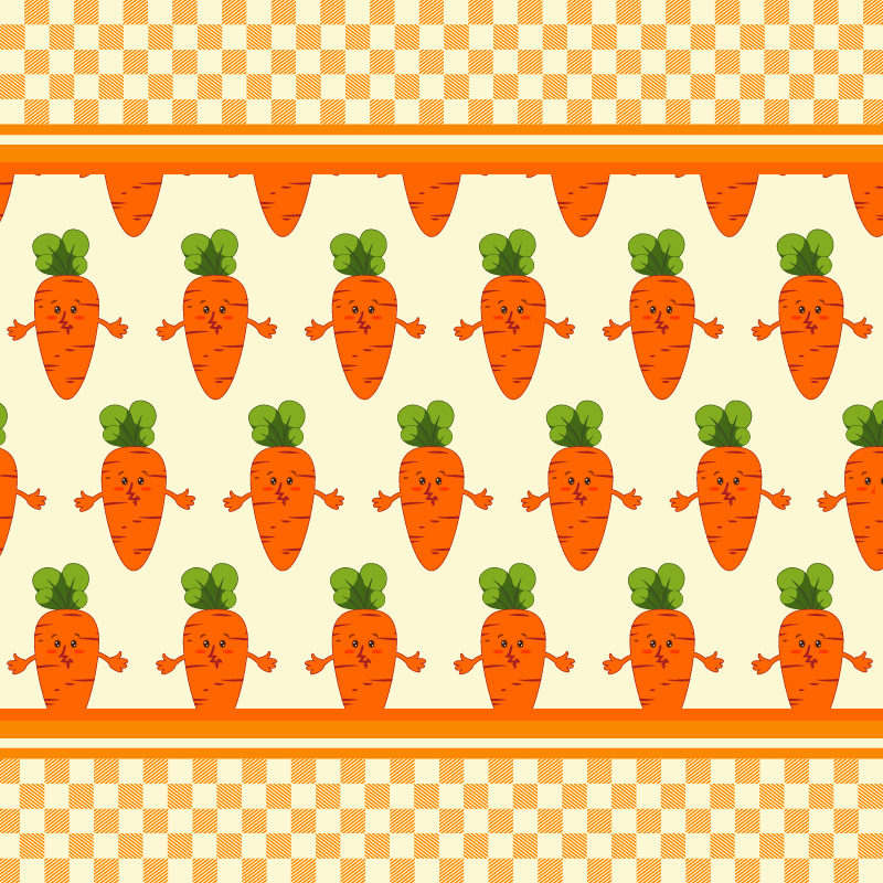 Carrot vector illustration, pattern Photoshop brush