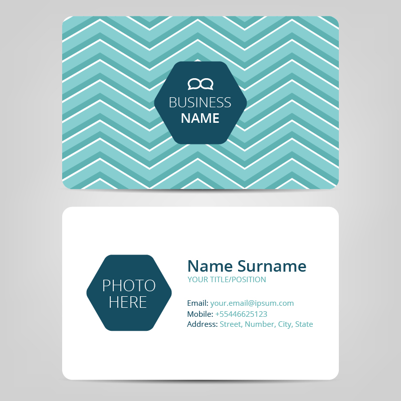 Business card template Photoshop brush