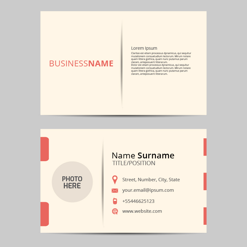Vector business card Photoshop brush