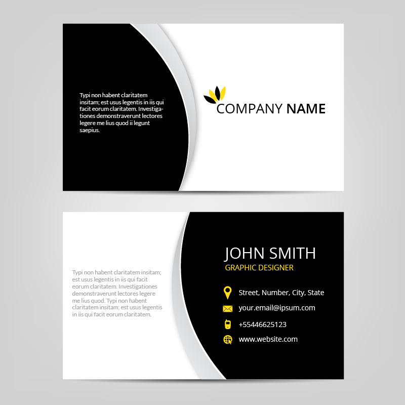 Vector abstract business cards  Photoshop brush