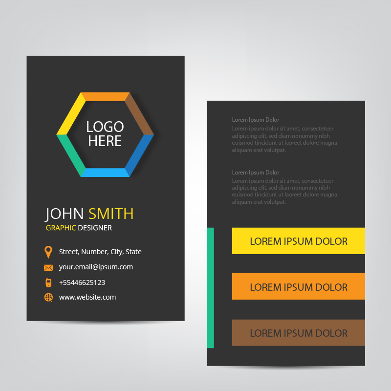 Vertical Business Card Photoshop brush