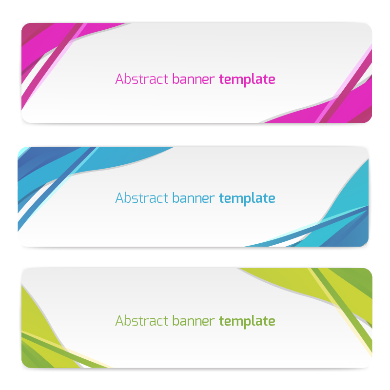 Abstract vector banners Photoshop brush