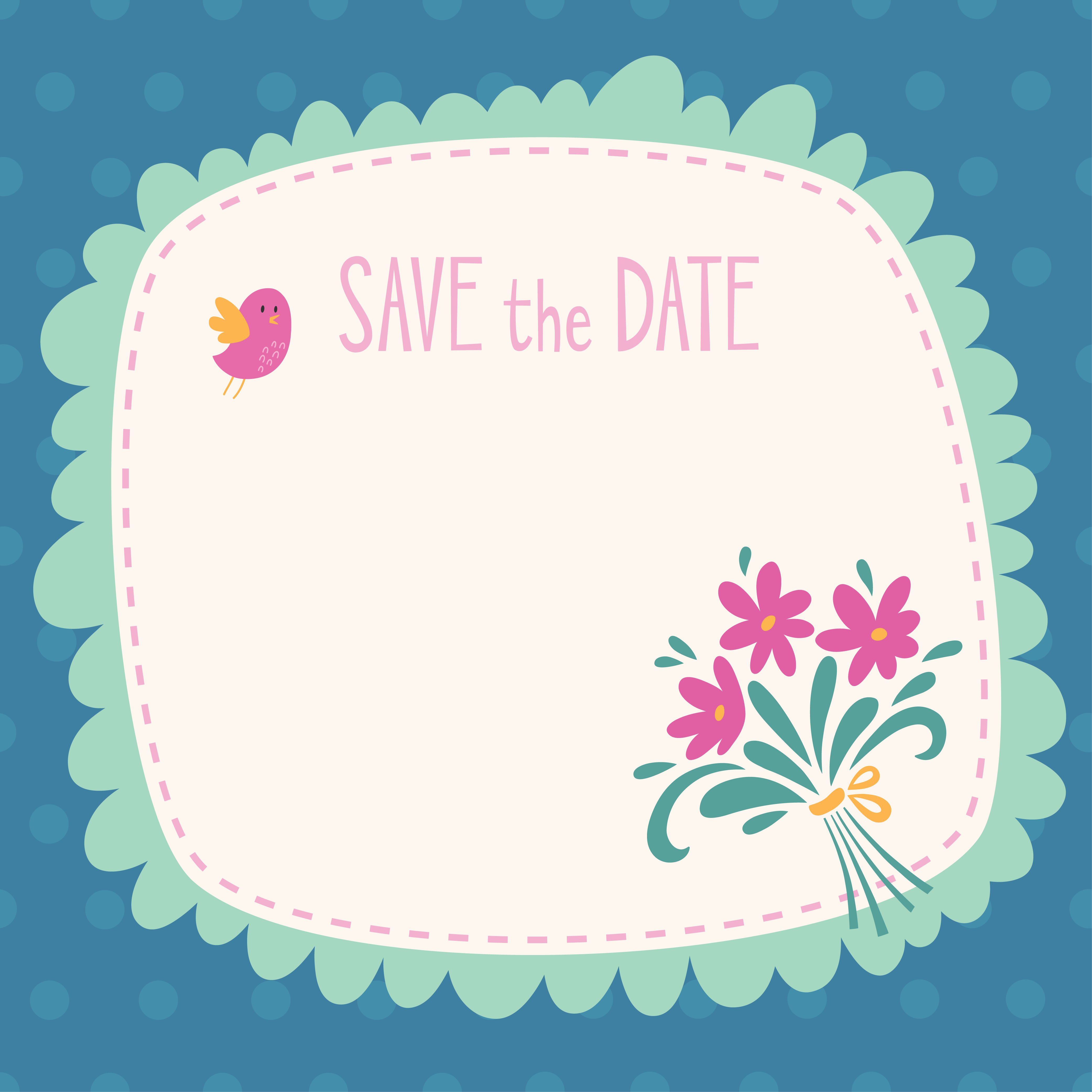 Save the date vector card Photoshop brush
