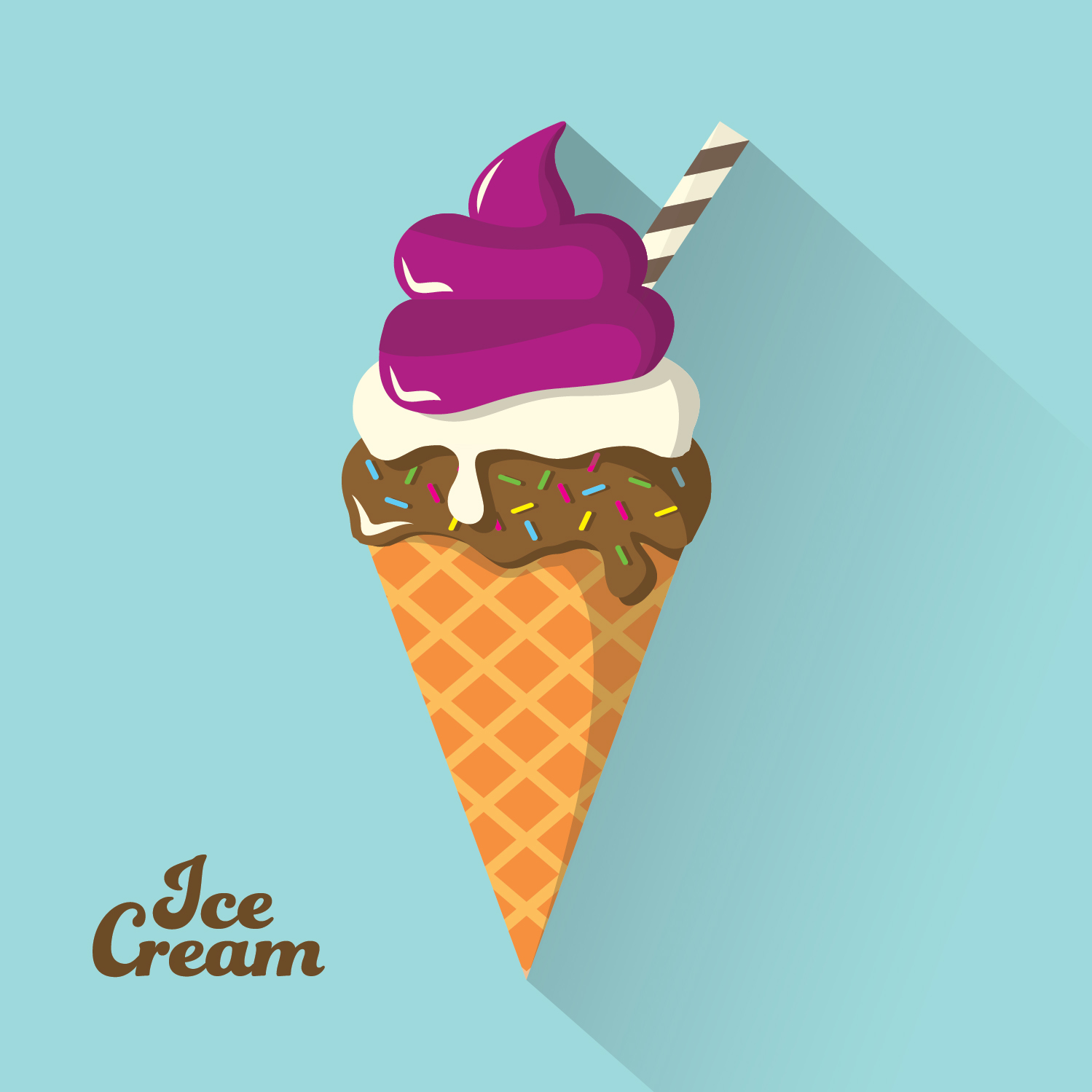 Ice Cream Background Photoshop brush