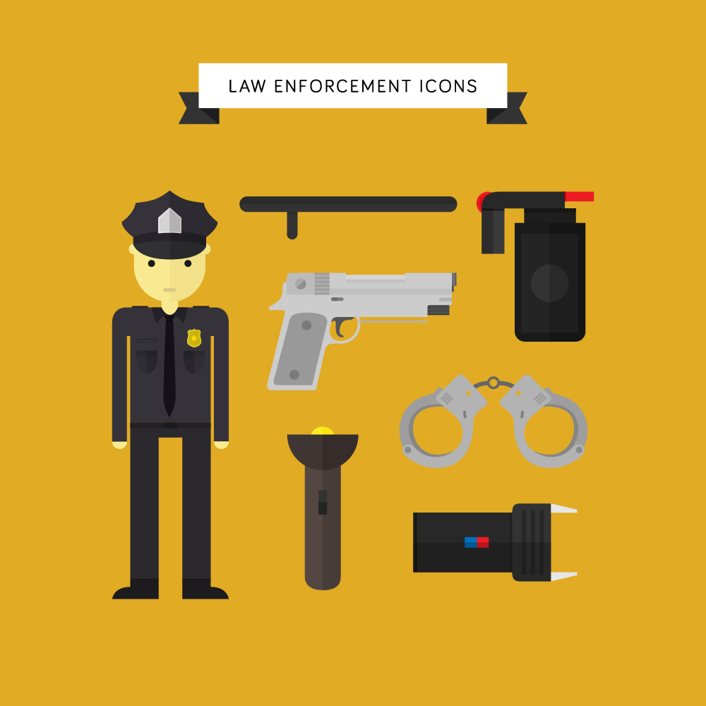 Law Enforcement Icons Photoshop brush