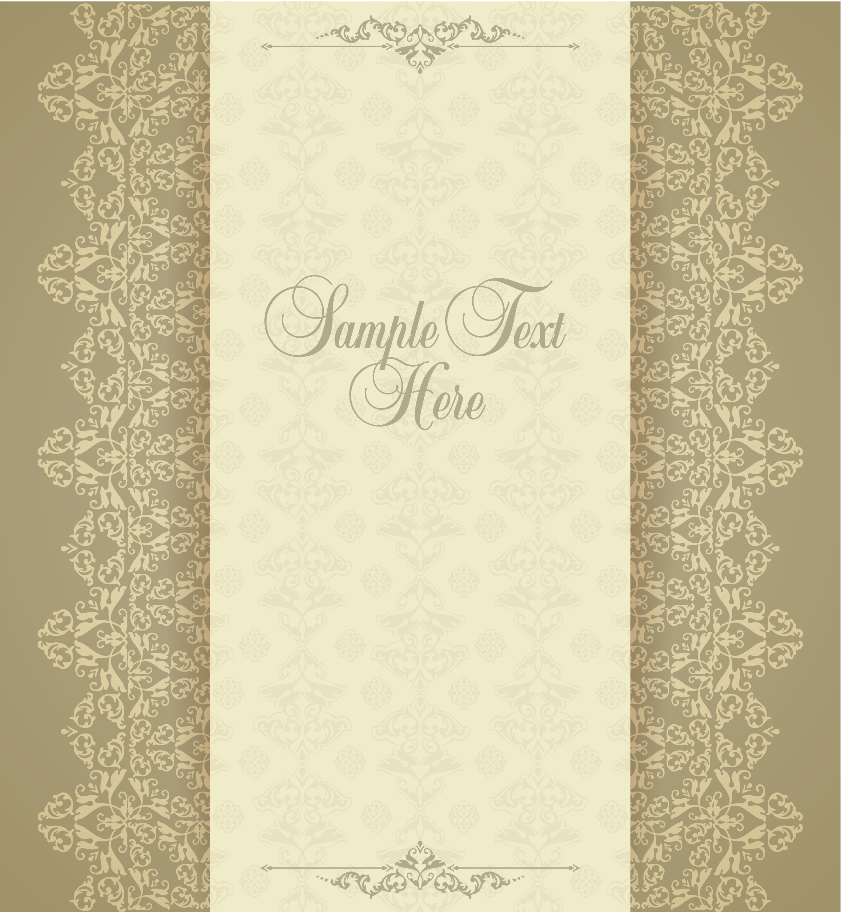 Design template in vintage style Photoshop brush