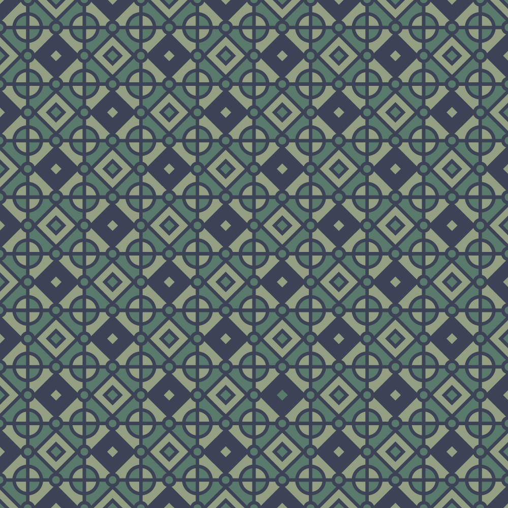 Vintage Geometric Blue and Green Pattern Photoshop brush