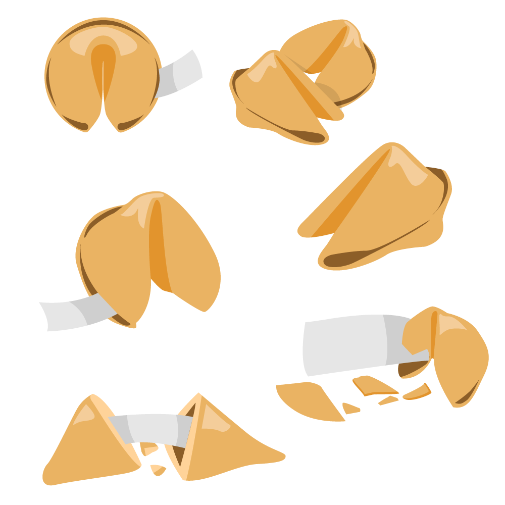 Fortune Cookie Vector Set Photoshop brush
