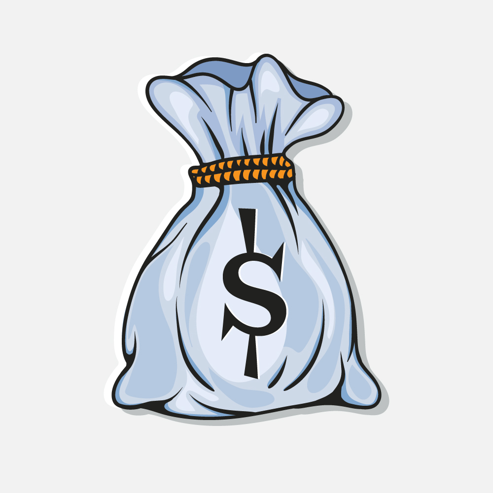 Мешок с деньгами векторное изображение