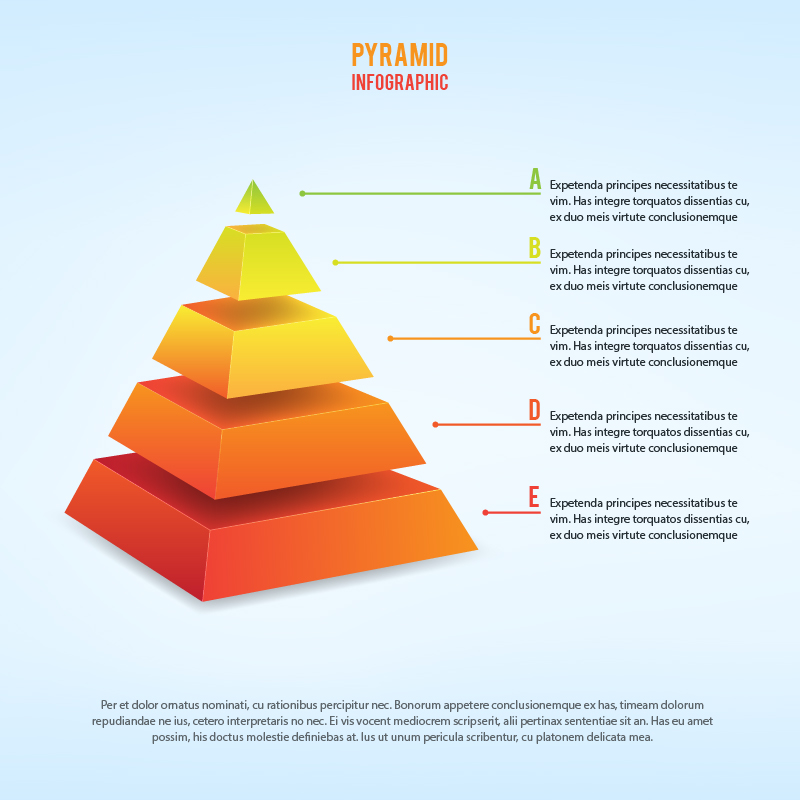 3d piramid infographic Photoshop brush