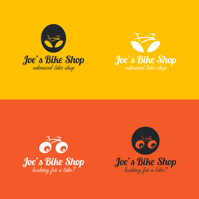 Bicycle logos design Photoshop brush