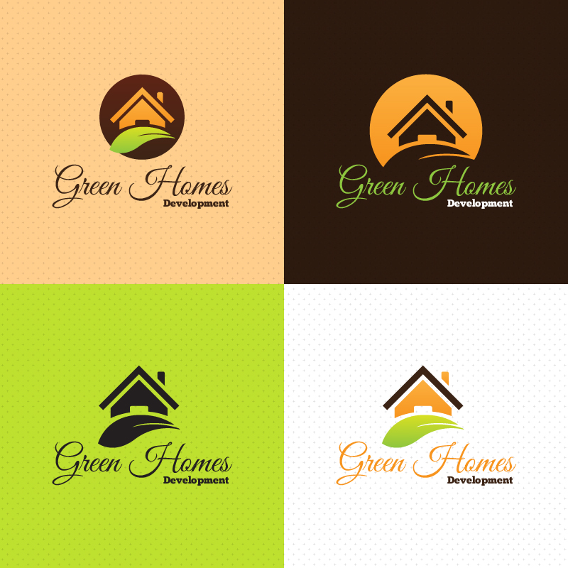 Green Home Logo Photoshop brush