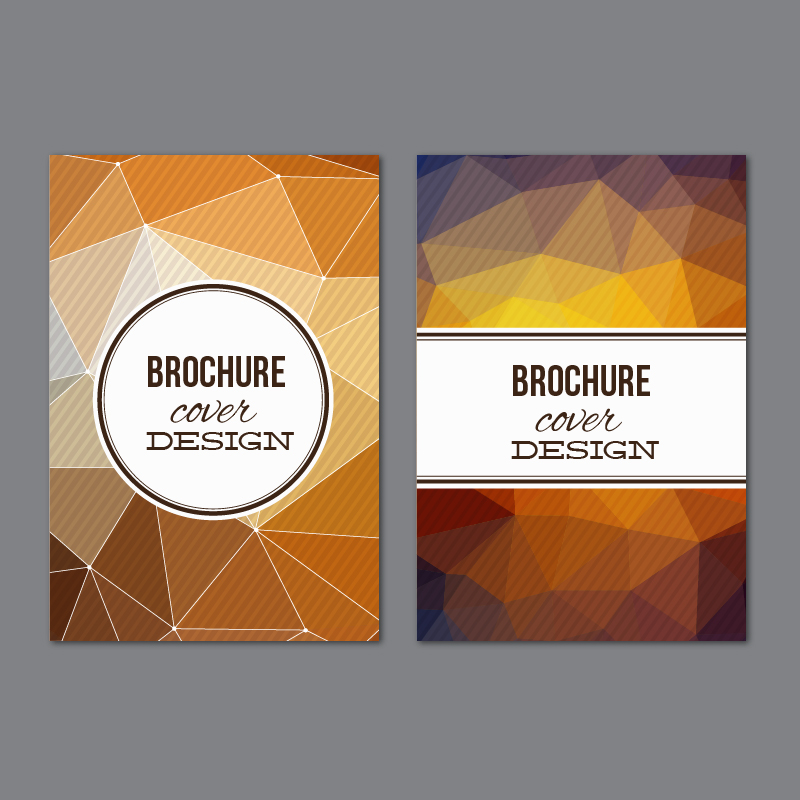 Set of modern cover brochures Photoshop brush