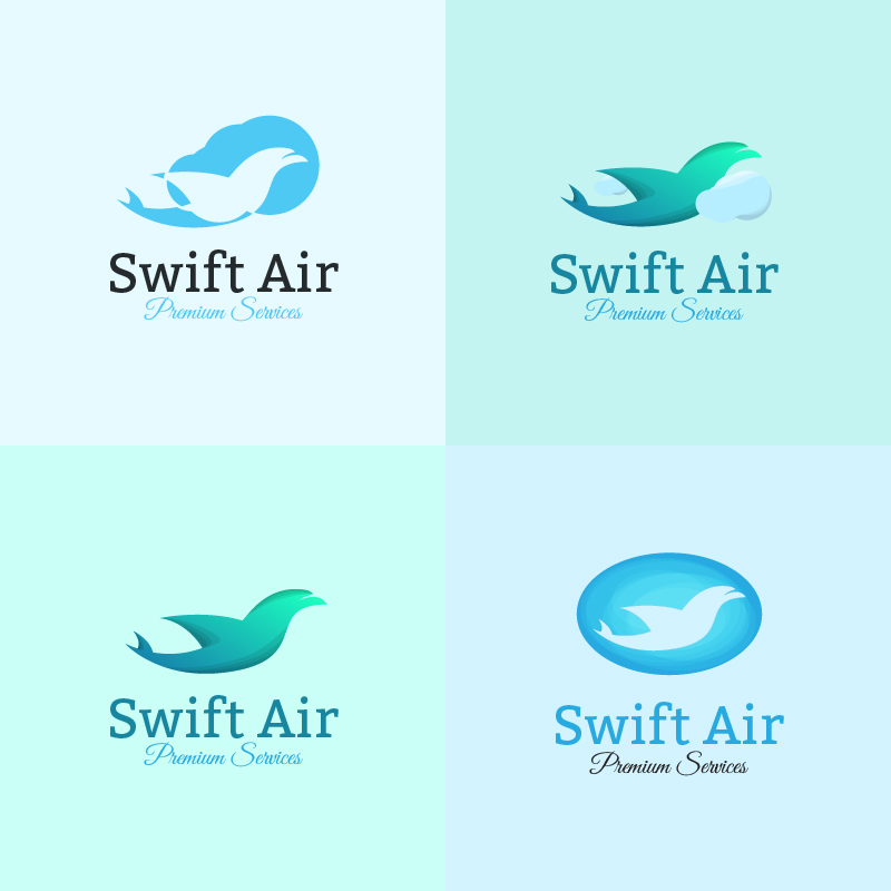 Airline logo template Photoshop brush