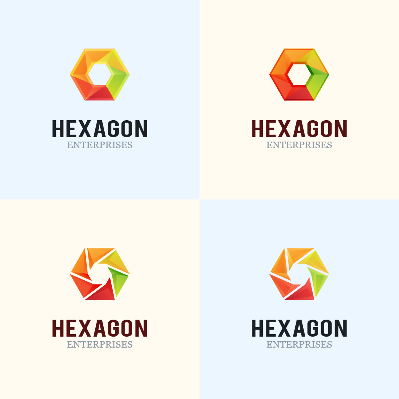 Hexagon Logo Design Photoshop brush
